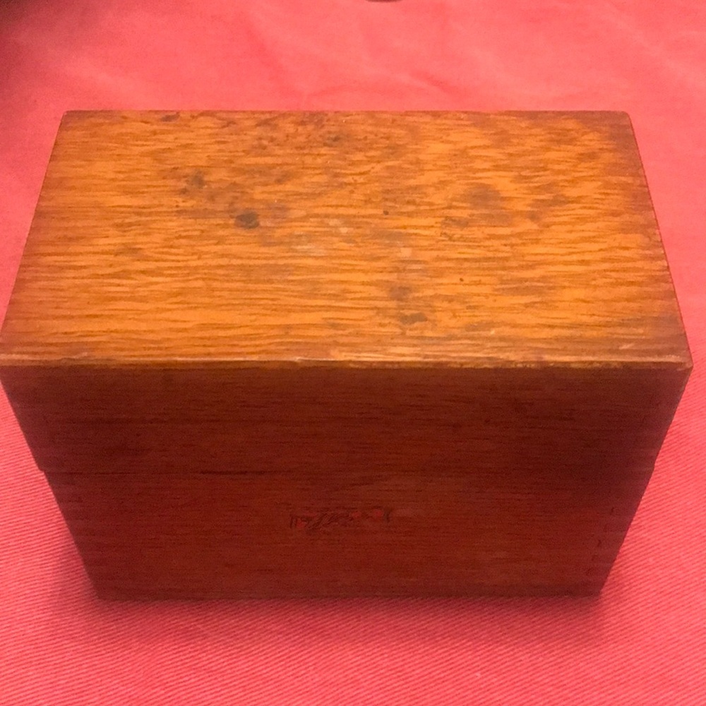 Box Wood Box Vintage Handmade Wood Spoons